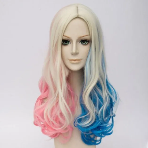 Ladies Fashion Wig Cosplay Long Colorful Head Cover