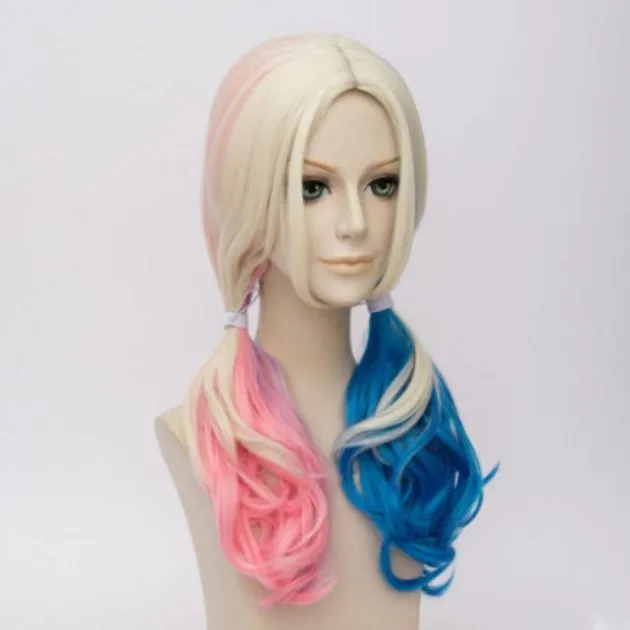 Ladies Fashion Wig Cosplay Long Colorful Head Cover