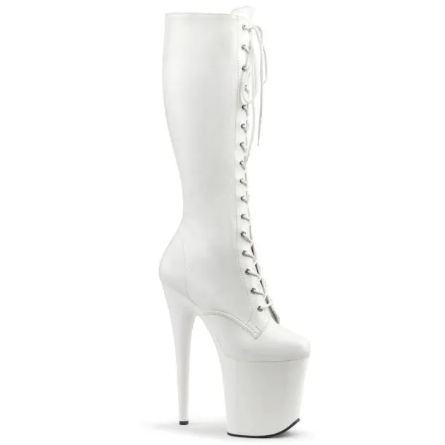 Stiletto High-heeled Boots Avery 20cm Front Lace-up