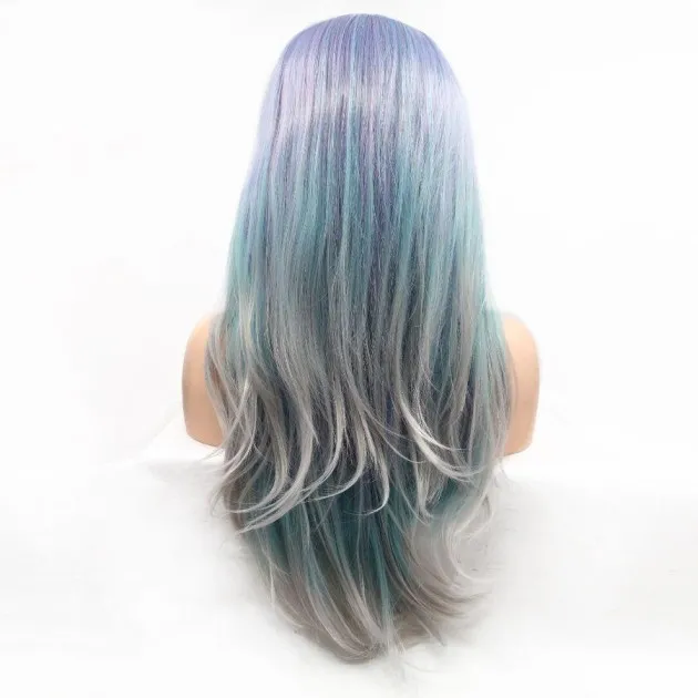 Mermaid colors ombre wig