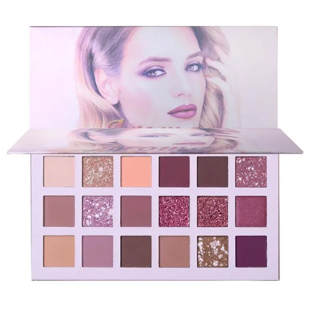 Paleta de sombras de ojos Desert Rose Paleta de sombras de ojos de 18 colores