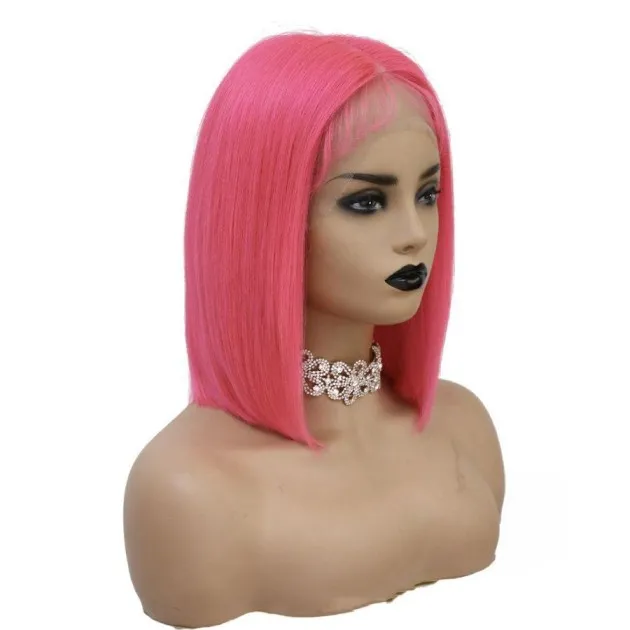 T-shaped Front Lace Bob Head Wig