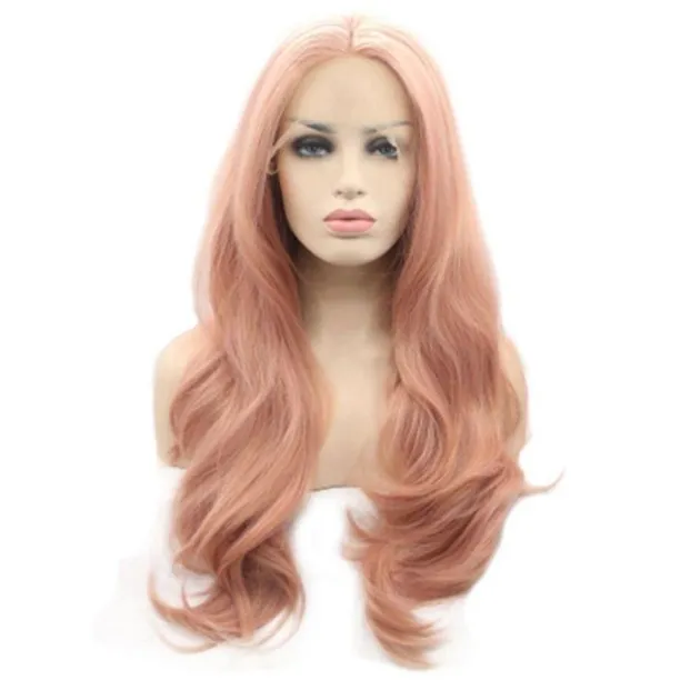 Pink big wave wig
