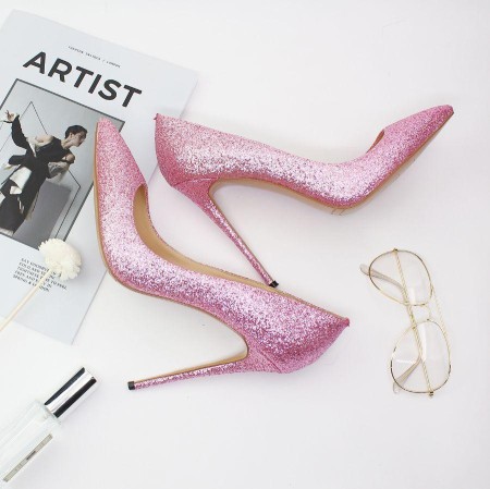 Pointed shallow 12 cm stiletto shoes