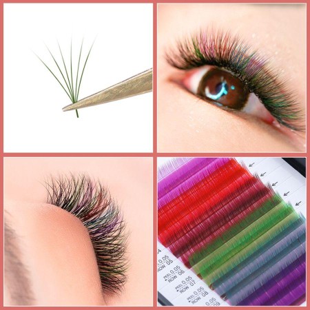Thick Colored Eyelashes
