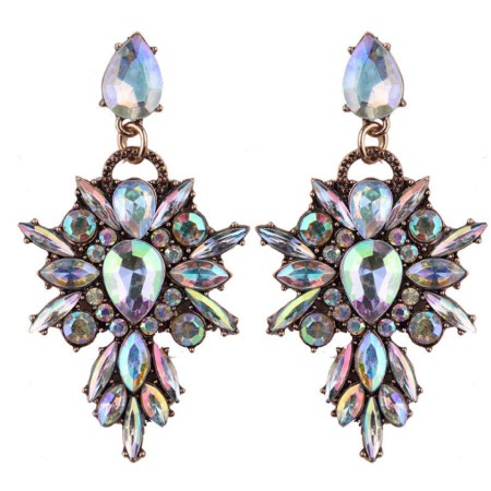 diamonds exaggerated earrings