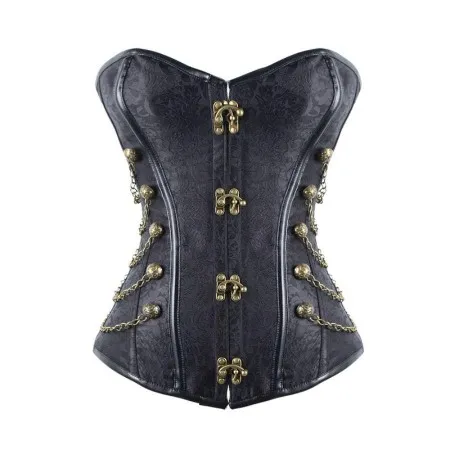 Corsé Gótico Steampunk De Corte Vintage