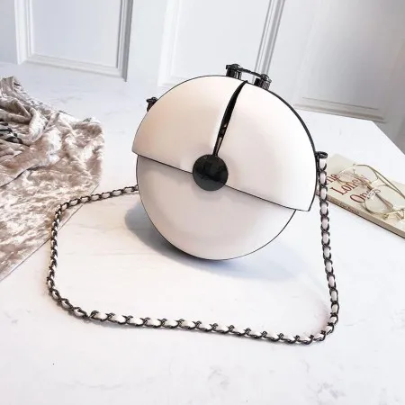 Bolsa De Mensajero De Verano Con Cadena Pequeña Bolsa Redonda