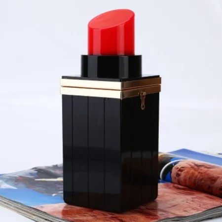 Bolsas Con Forma De Lápiz Labial Negro