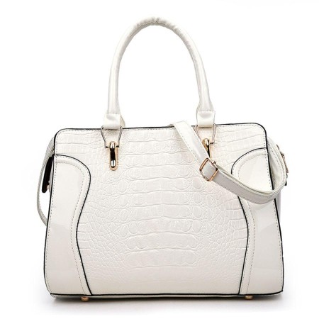 Crocodile Print Smiley Cross Bag