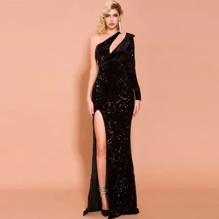Sequined Evening Dress Sexy Elegant Adeline