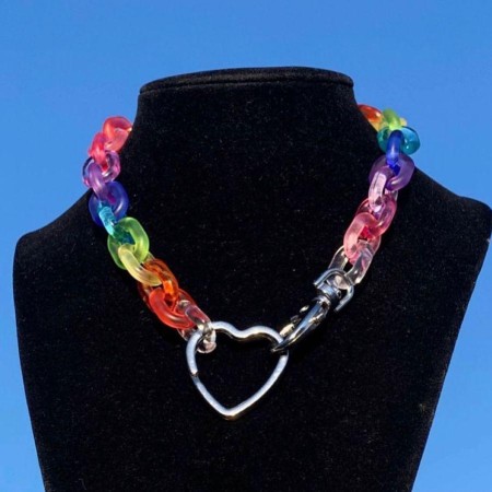 Colorful Acrylic Love Necklace