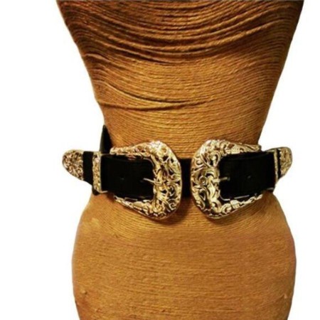 Retro Exaggerated Elastic Waist Belt