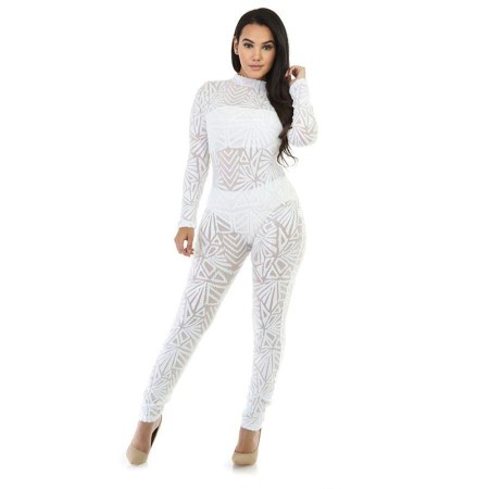 Sequins Jumpsuit High Elastic