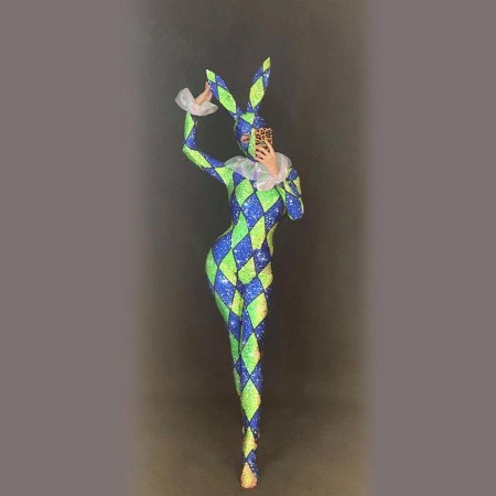 Bunny stage costume jumpsuit