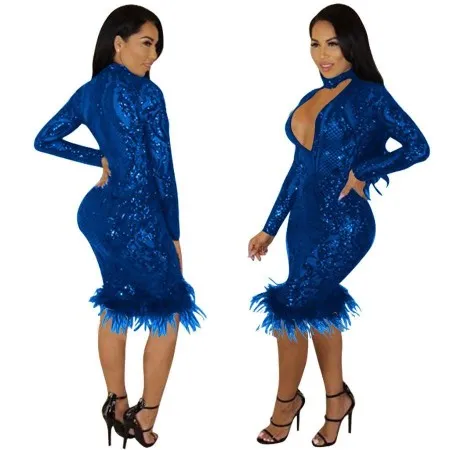 Sexy Slim Sequin Dress