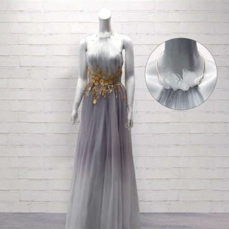 Evening Dress With Neck Hanging