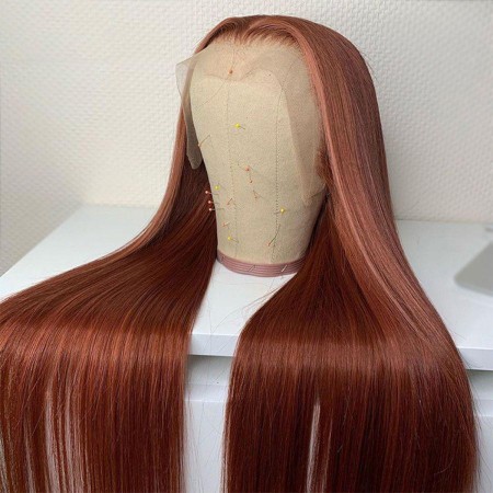 Chestnut Brown Pre-drawn Lace Wig