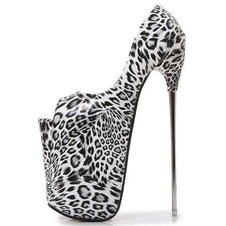 Leopard Print Stiletto Large Size