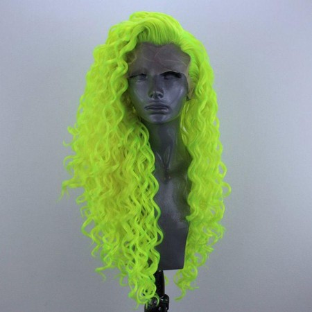 Fluorescent Neon Green Wig