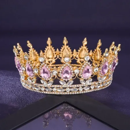 Rhinestone Crown Full Circle Tiara