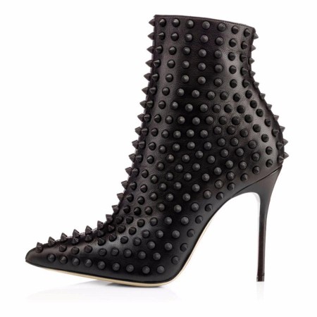Black Pointed Toe Ankle Boots