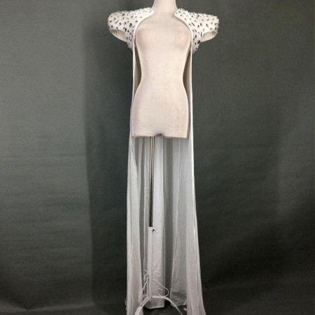 Hand Sewn Diamond Shoulder Cape