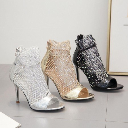 Fish Mouth Shoes Stiletto Sandals