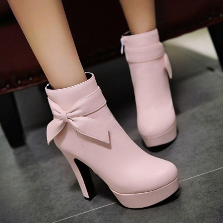 high waterproof platform ankle boots