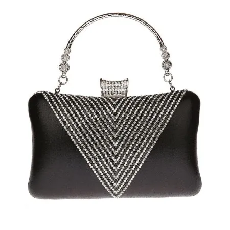 Bolsa De Banquete De Ambiente Lujoso Con Diamantes De Imitación