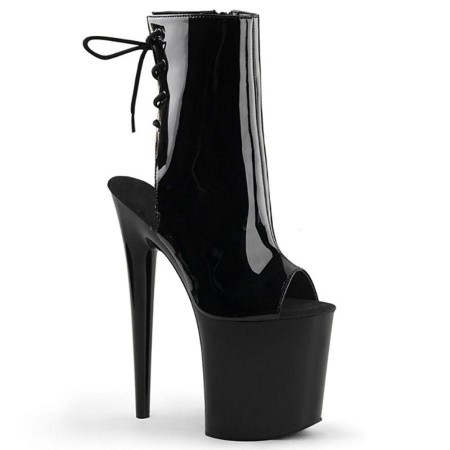 high-heeled platform shoes