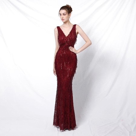 Tassel Fringe Fish Tail Dress