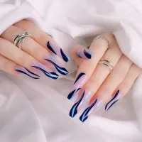 Nail Sequins Wearing Nails Long Ballet Nails