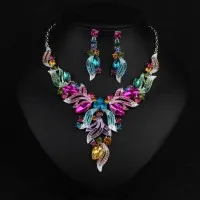 Power Of 3 Necklace Earring Combi