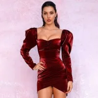 Puff Sleeve Wrapped Chest Alina