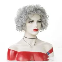 Granny Gray Gradient Chemical Fiber Wig
