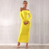 Vestido Elástico Con Correa En La Cintura
