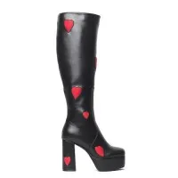 Botas De Tubo Alto Con Tacón Grueso Y Cremallera