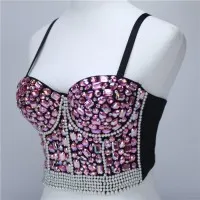Beaded Navel Ultra-short Top