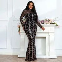 Long Dress Plus Size Round Neck